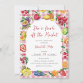 Invitation Agriculteurs frais hors Fête des mariées du marché (Devant)