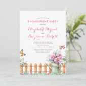 Invitation Agritourisme rustique | Garden Engagement Party (Debout devant)
