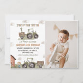Invitation Agritourisme Tracteur 2e anniversaire Photo (Devant)