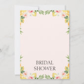 Invitation Agrumes floraux trouvé Fête des mariées principale (Dos)