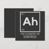 Invitation Ah l'élément de surprises (Devant / Derrière)