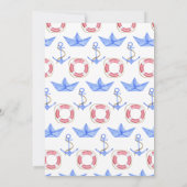 Invitation Ahoy ! Anniversaire nautique (Dos)