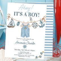 Ahoy C'est un Baby shower garçon