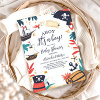 Ahoy C'est un garçon Bateau Pirate Baby shower nau