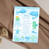 Invitation ahoy c'est un garçon sous le baby shower des garço