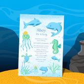 Invitation ahoy c'est un garçon sous le baby shower des garço