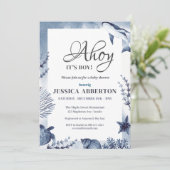 Invitation Ahoy, C'est un garçon sous l'océan Océan Animaux B (Debout devant)