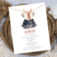 Ahoy C'est une fille Vintage maillot Baby shower