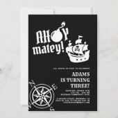 Invitation Ahoy Matey ! Naissance de la boussole de navire pi (Devant)