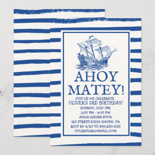 Invitation Ahoy Matey ! Naissance du navire pirate noir