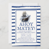 Invitation Ahoy Matey ! Naissance du navire pirate noir (Devant)