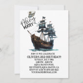 Invitation Ahoy Matey ! Naissance du navire pirate noir (Devant)