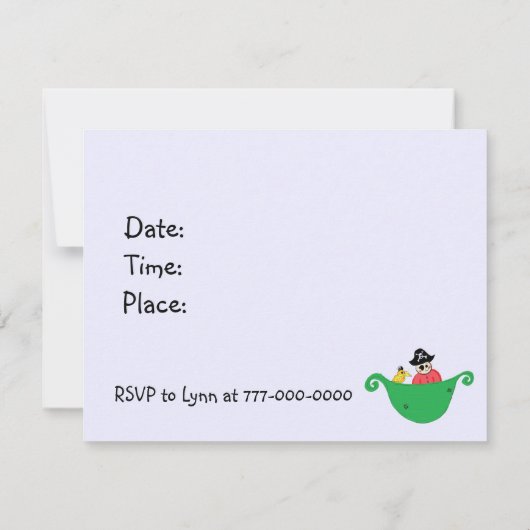 Invitation Ahoy Mateys (Dos)