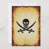 Invitation Ahoy Me Hearties Pirate Birthday Party (Dos)