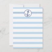 Invitation Ahoy Nautical C'est un Baby shower-garçon Invitati (Dos)