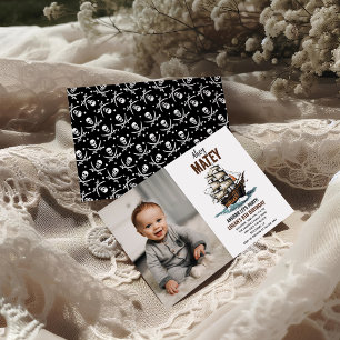 Invitation Ahoy ! Pirate Ship 8e anniversaire