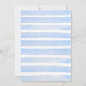 Invitation Ahoy Sea Animals Nautical Blue Boy Baby shower (Dos)