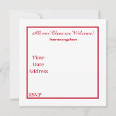 Invitation Aide festive pour l'appréciation des elfes (Dos)