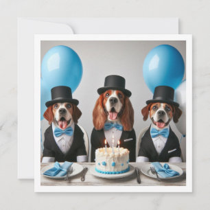 Invitation Aidez à célébrer notre petit gentleman, l'annivers