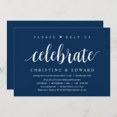 Invitation Aidez-nous à célébrer, Évasion de mariage postérie (Devant / Derrière)