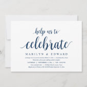 Invitation Aidez-nous à célébrer notre évasion de mariage mod (Devant)