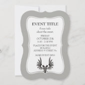 Invitation Aigle à deux têtes (Dos)