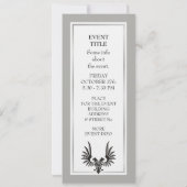 Invitation Aigle à deux têtes (Dos)