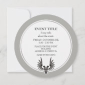 Invitation Aigle à deux têtes (Dos)