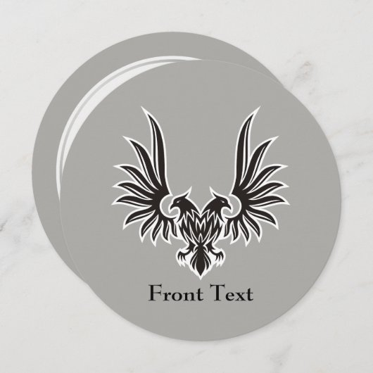 Invitation Aigle à deux têtes (Devant / Derrière)