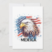 Invitation Aigle d'Amérique vintage (Devant)