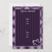 Invitation Aigle de taureau mauve (Devant)