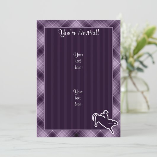 Invitation Aigle de taureau mauve (Debout devant)