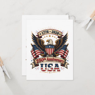 Invitation Aigle du 250e anniversaire des États-Unis