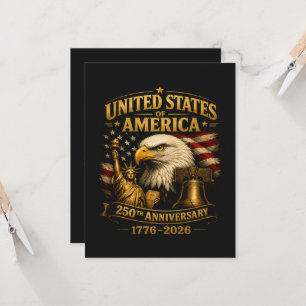 Invitation Aigle du 250e anniversaire des États-Unis d'Amériq