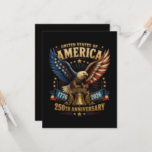 Invitation Aigle du 250e anniversaire des États-Unis d'Amériq