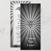 Invitation Aigle gris à deux têtes (Devant / Derrière)