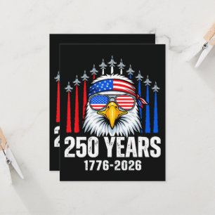 Invitation Aigle patriotique USA 250e anniversaire 250e