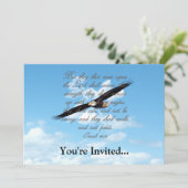 Invitation Aigles, Isaïe 40:31 Bible chrétienne (Debout devant)