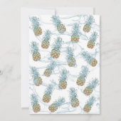 Invitation Aiguille bleu pâle Dusty Summer Sweet 16 Party (Dos)