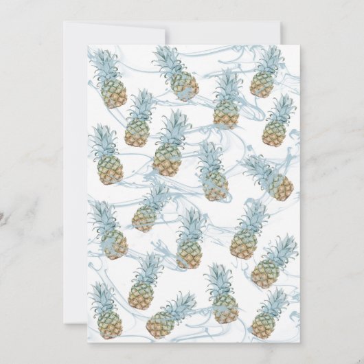 Invitation Aiguille bleu pâle Dusty Summer Sweet 16 Party (Dos)