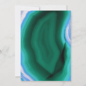 Invitation Aiguille verte et bleue et cadre douche nuptiale (Dos)