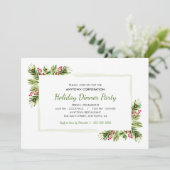 Invitation Aiguilles de pin | Fête des fêtes d'affaires (Debout devant)