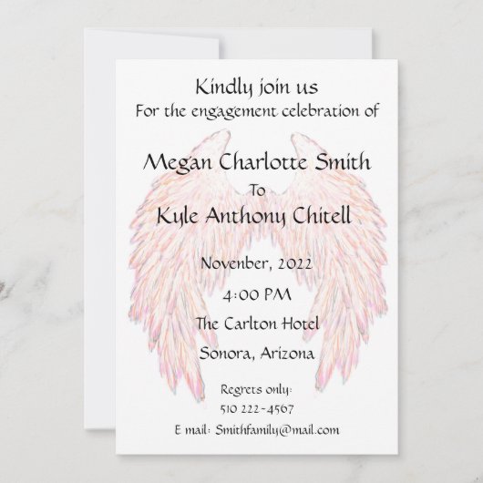 Invitation Ailes Angéliques (Devant)