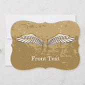 Invitation Ailes beige (Devant)