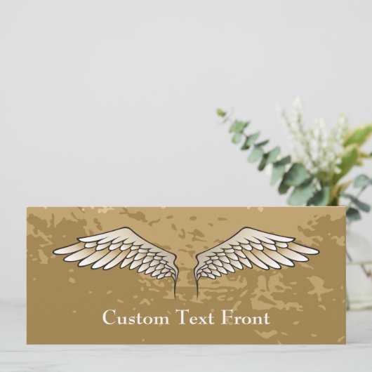 Invitation Ailes beiges (Debout devant)