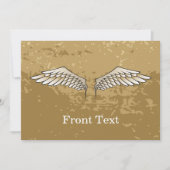 Invitation Ailes beiges (Devant)