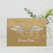 Invitation Ailes beiges (Debout devant)