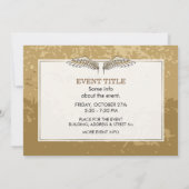 Invitation Ailes beiges (Dos)