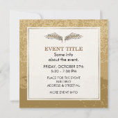 Invitation Ailes beiges (Dos)