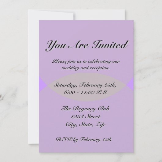 Invitation Ailes d'ange (Devant)